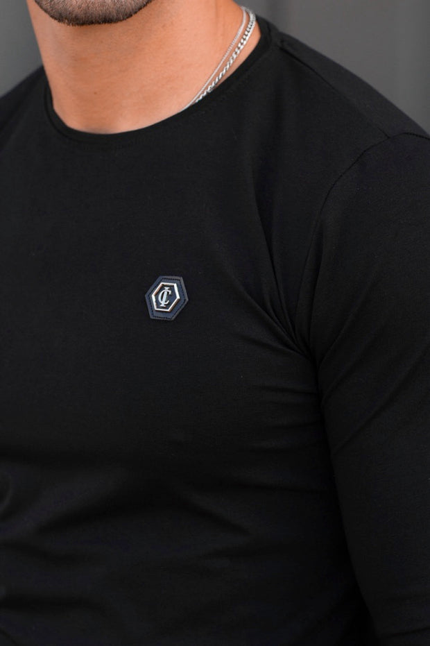 Long-Sleeve Hexa Platinum Black IC Wear