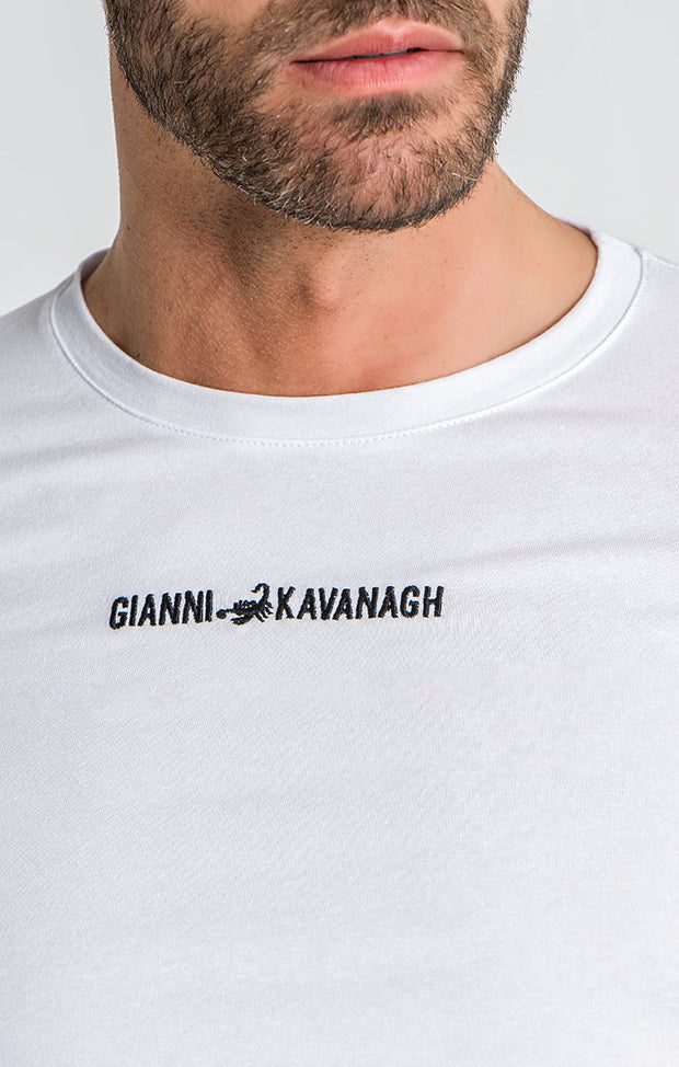 WHITE DRIFT ELASTIC TEE Gianni Kavanagh