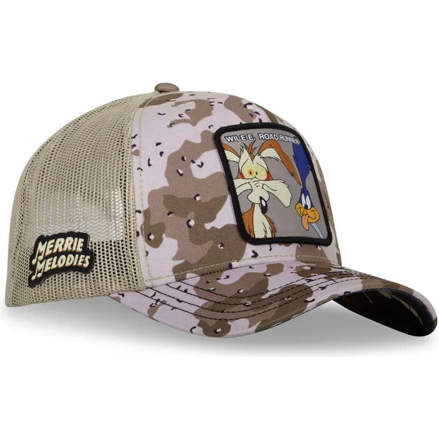 Boné camuflagem Coiote e Bip Bip LOO10 BBC Looney Tunes da Capslab Caps Lab