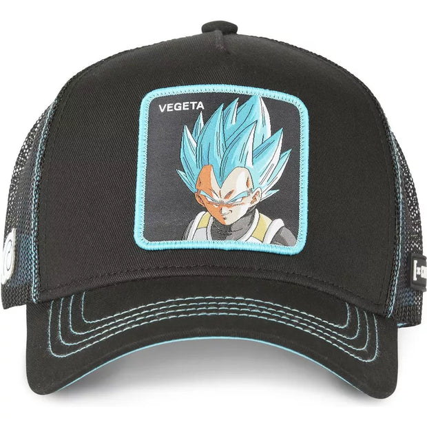 Boné Preto Vegeta Super Saiyan Blue Dragon Ball da Capslab Caps Lab