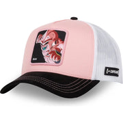 Boné trucker rosa, branco e preto Kid Buu DBZ8 BUU Dragon Ball da Capslab Caps Lab