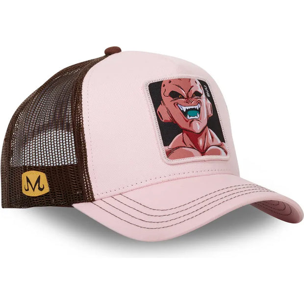 Boné  rosa Kid Buu BUU CT Dragon Ball da Capslab Caps Lab