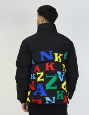 Retro Block Reversible Logo Puffer Jacket Multicolor Karl Kani